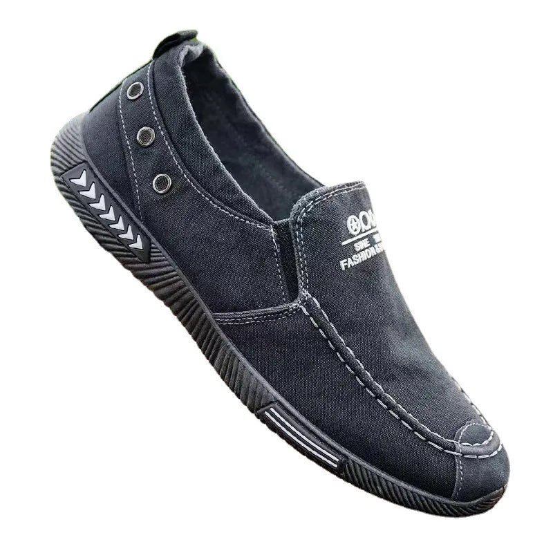 Denim Men's Trendy Vintage Loafer Shoes