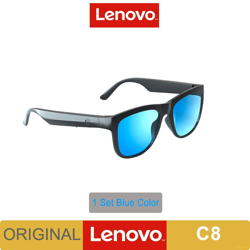 New Lenovo Lecoo C8 Glasses Earphone Wireless Bluetooth 5.0 Headphone Light Weight Sunglasses