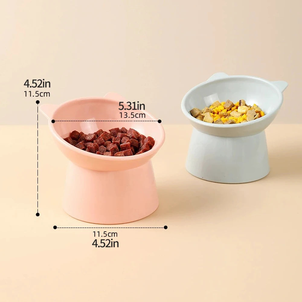 Pet Bowl With Raised Bracket to help Protect Dog/Cat Necks