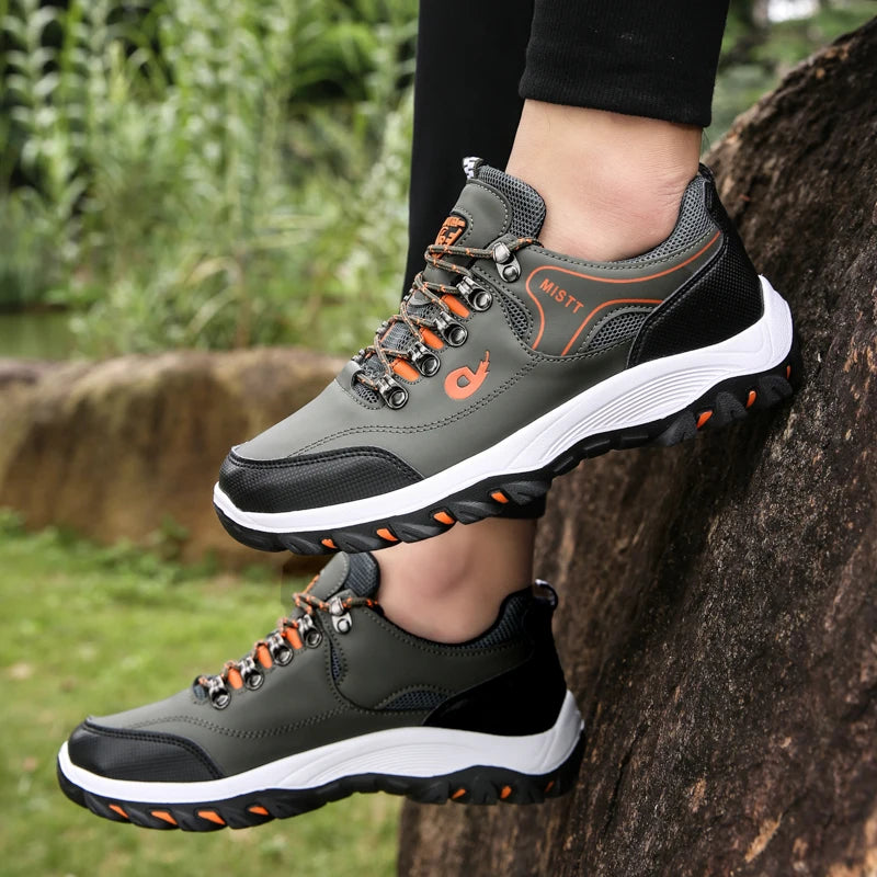 Men's Leather Casual Lightweight Walking Shoe