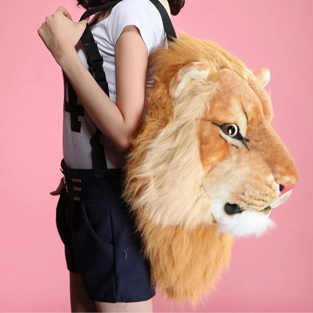 3D Animal Design Backpack Tiger Lion Leopard