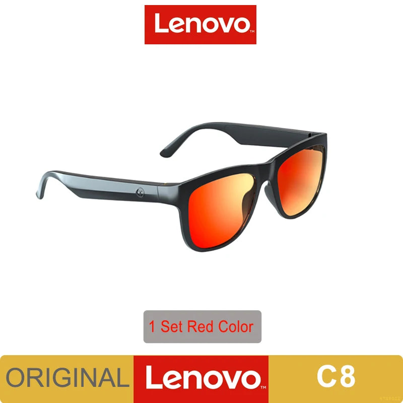 New Lenovo Lecoo C8 Glasses Earphone Wireless Bluetooth 5.0 Headphone Light Weight Sunglasses