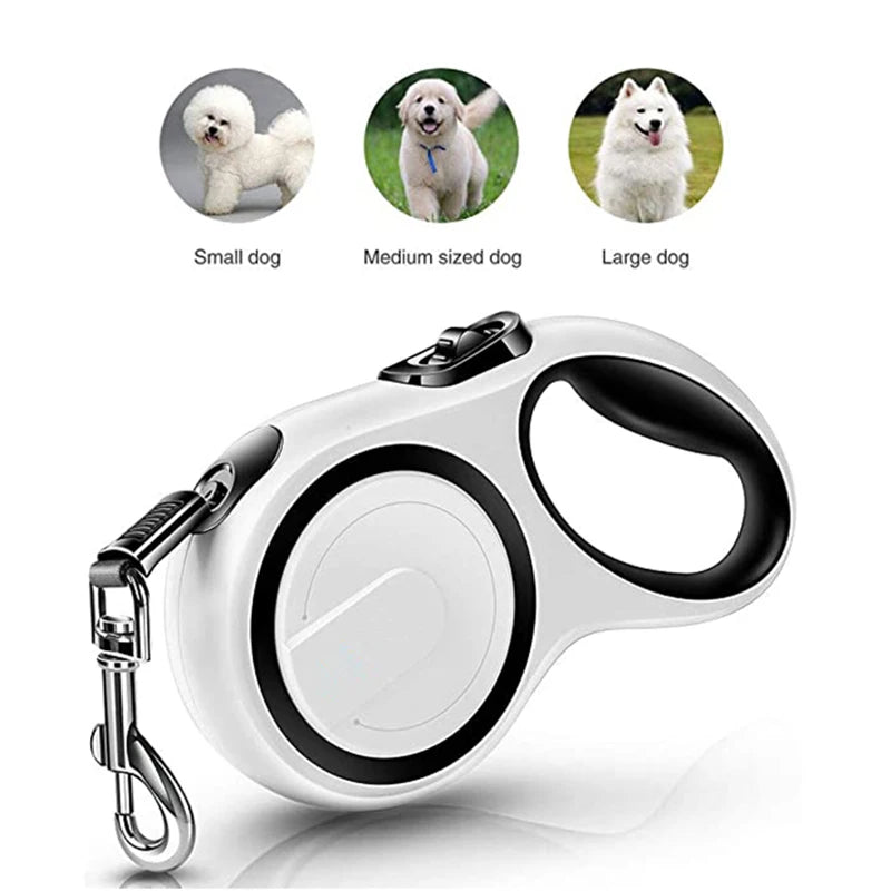 3/5/8M Pet Dogs Automatic Retractable Doggy Leash Leads for Small, Medium, Large Dogs