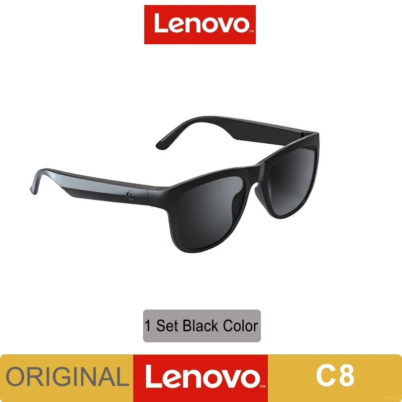 New Lenovo Lecoo C8 Glasses Earphone Wireless Bluetooth 5.0 Headphone Light Weight Sunglasses