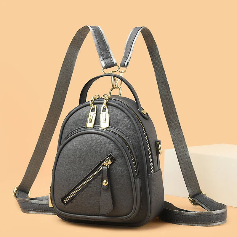 Mini Backpack Women Luxury Leather Shoulder Bag