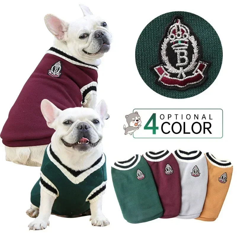 Dog Sweater College Style