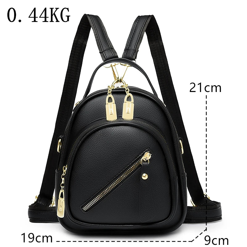 Mini Backpack Women Luxury Leather Shoulder Bag