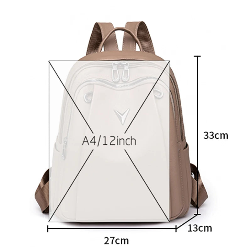 Large Capacity Women Backpack Purses High Quality Leather