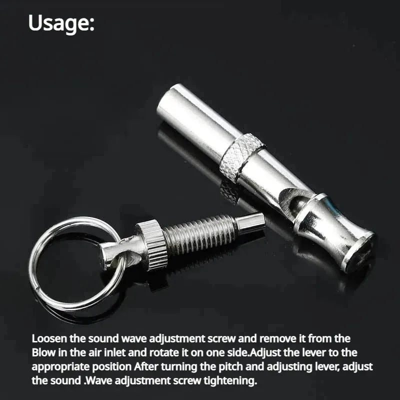 Dog Training Whistle Stop Barking Device Ultrasonic Silent Flute Whistle