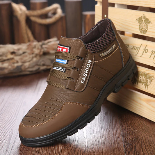 Non-Slip Men's Winter Boots Leisure Leather Luxury