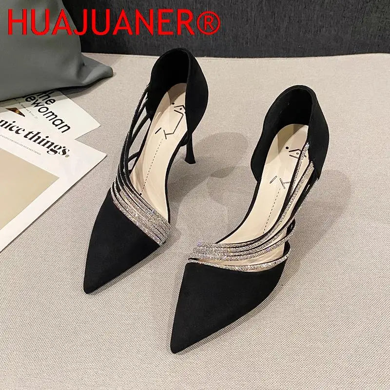 Luxury Women Rhinestone Stiletto High Heel Pumps