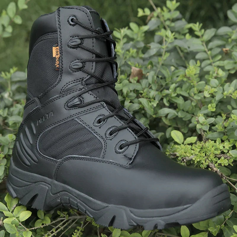 Tactical Men's Boots Special Force Leather Waterproof Desert Combat Ankle Boot Work Boots